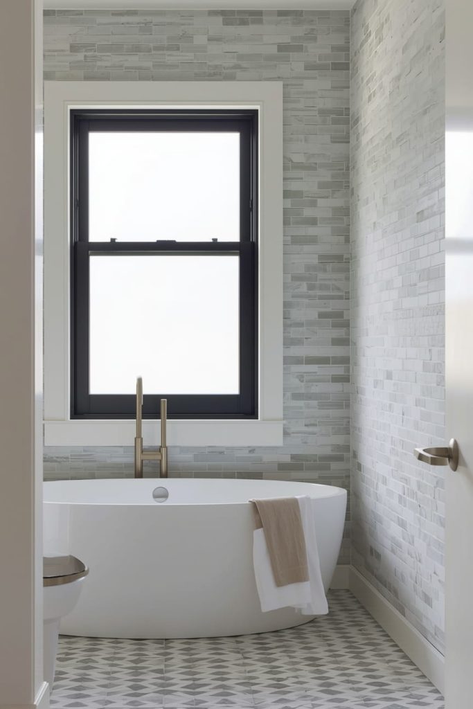 Minimalist Bathroom Windows for Clean Lines