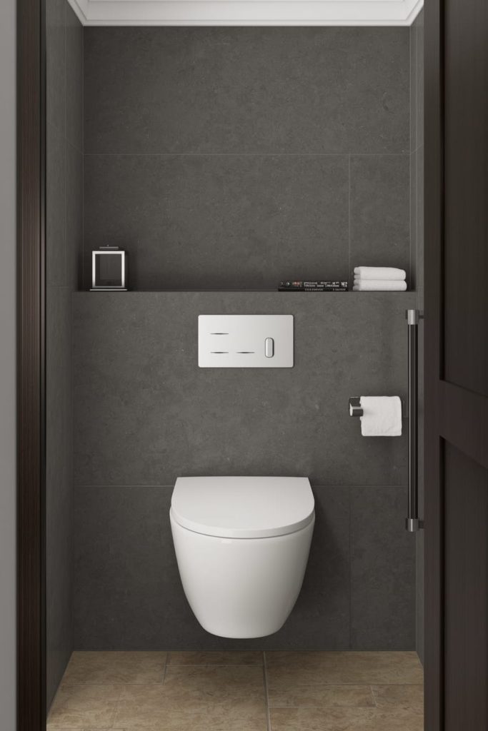Modern Wall-Mounted Toilet Design for Small Bathrooms