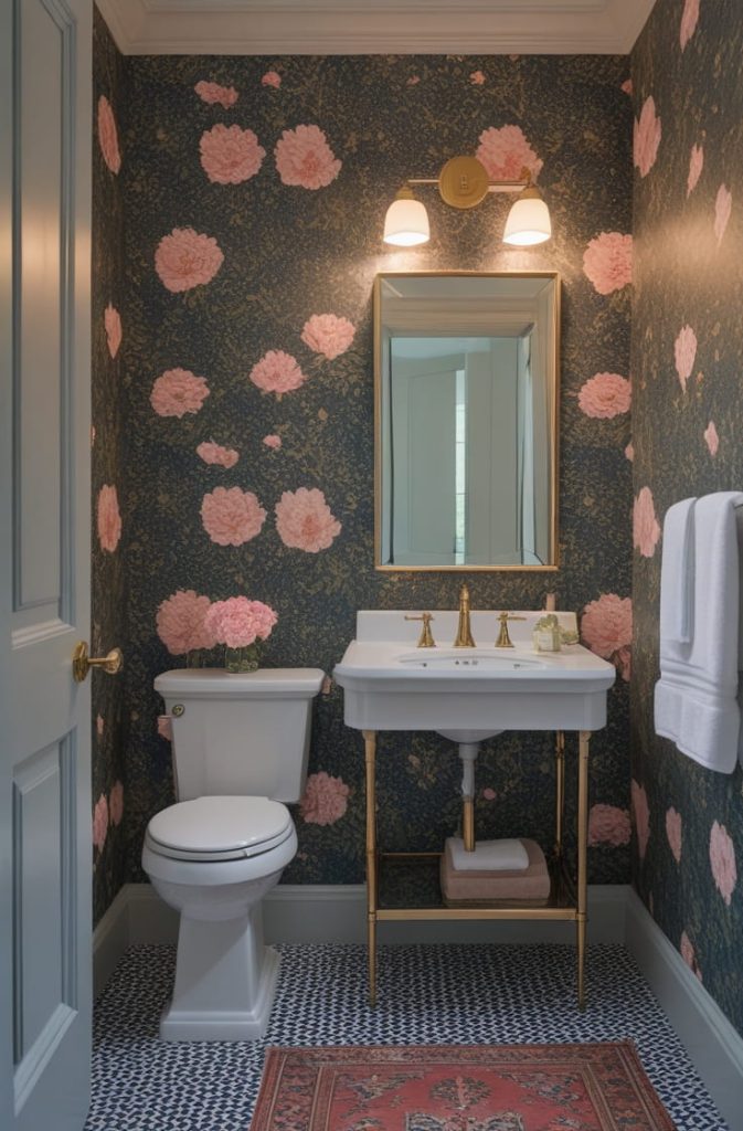 Powder Room Mirror Ideas with Statement Designs