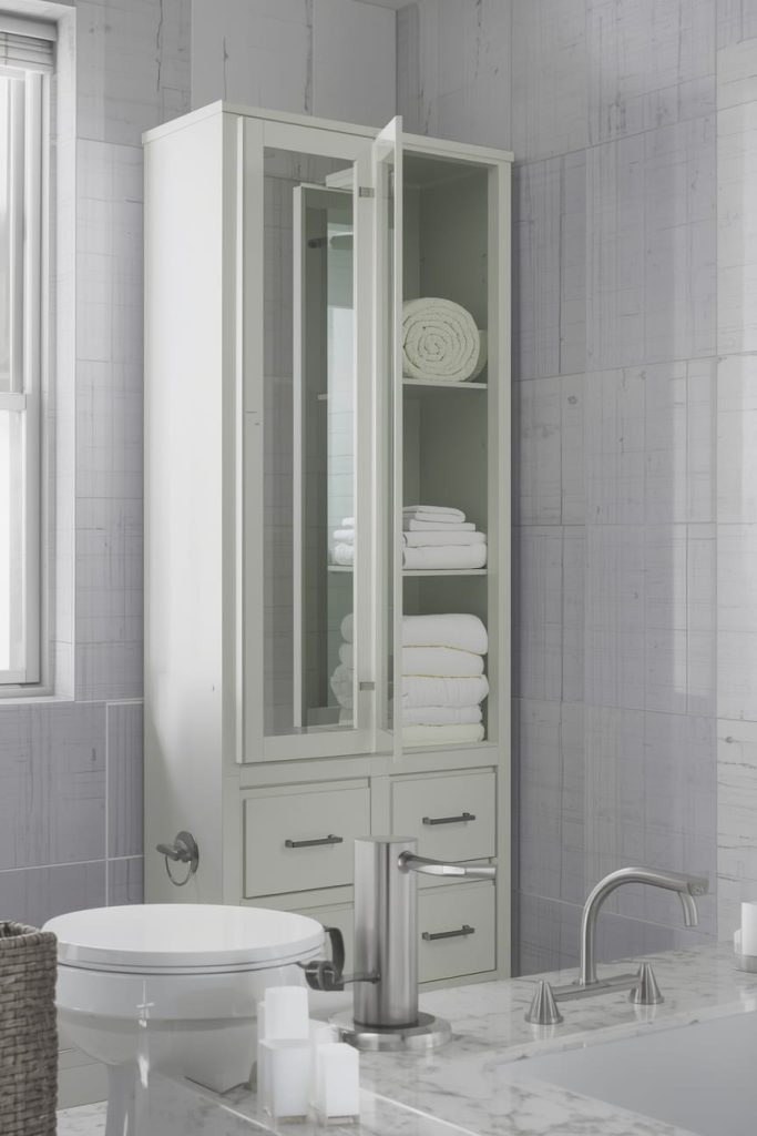 Shaker Style Bathroom Cabinets for Classic Appeal
