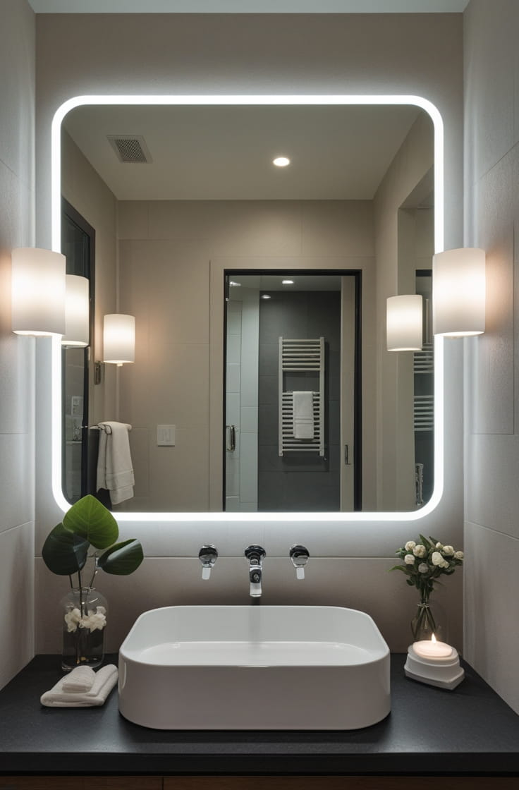 Aesthetic Powder Room Ideas with Neutral Tones