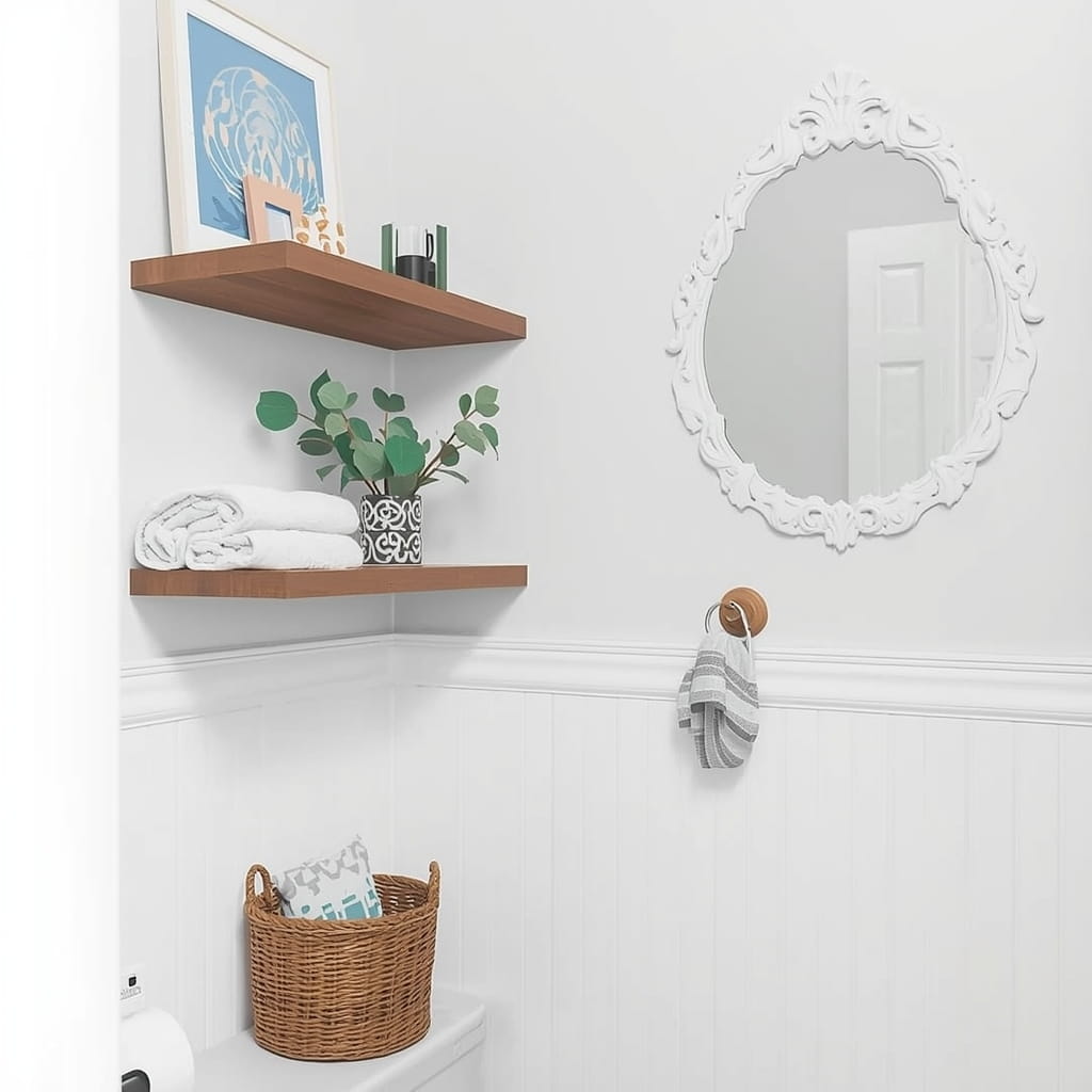 Affordable Powder Room Storage Ideas