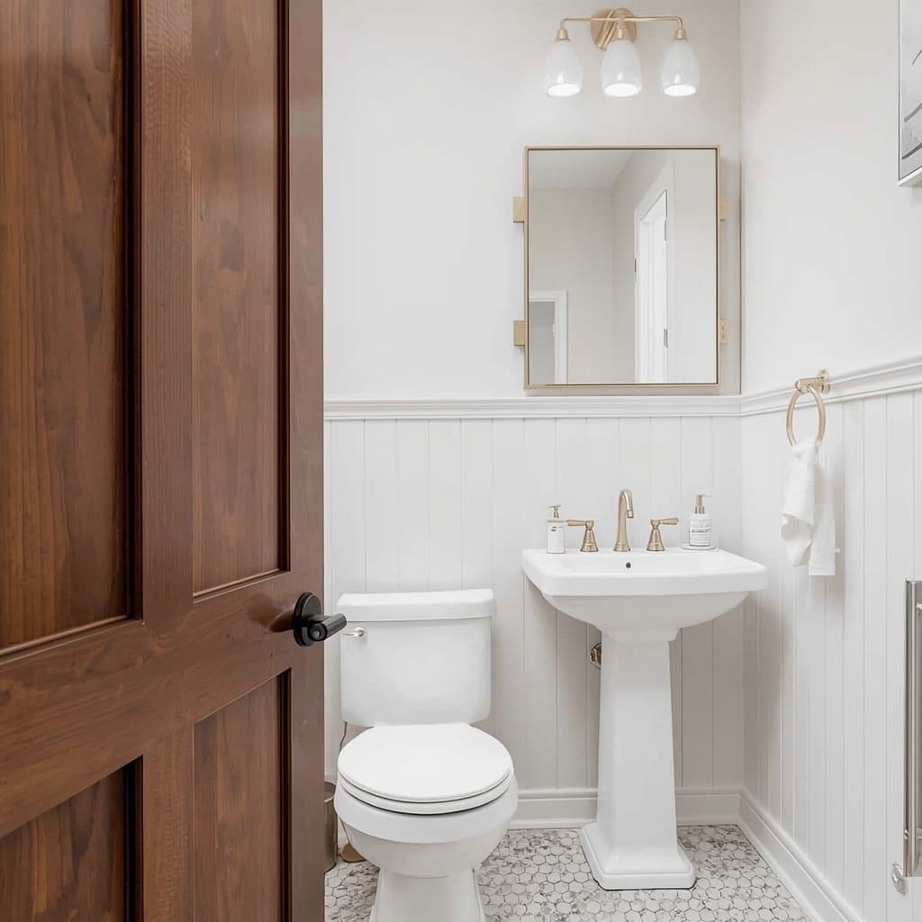 13 Wainscoting Powder Room Ideas for a Stylish Makeover