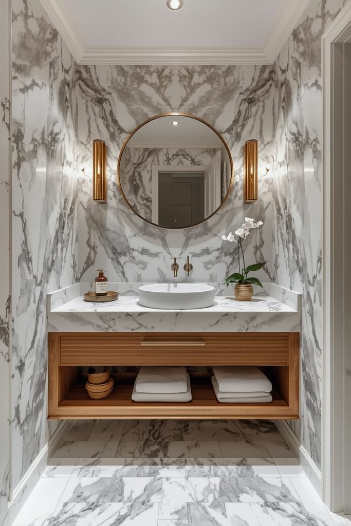 Boutique Hotel Style Powder Room