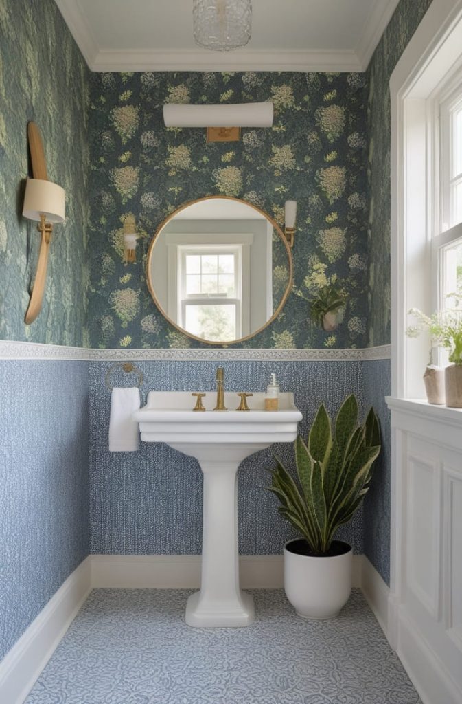 Budget Powder Room Hardware Updates