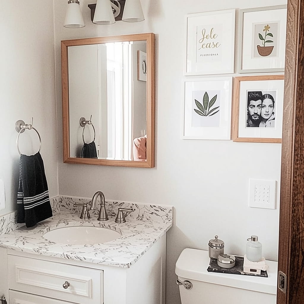 DIY Powder Room Vanity Makeover
