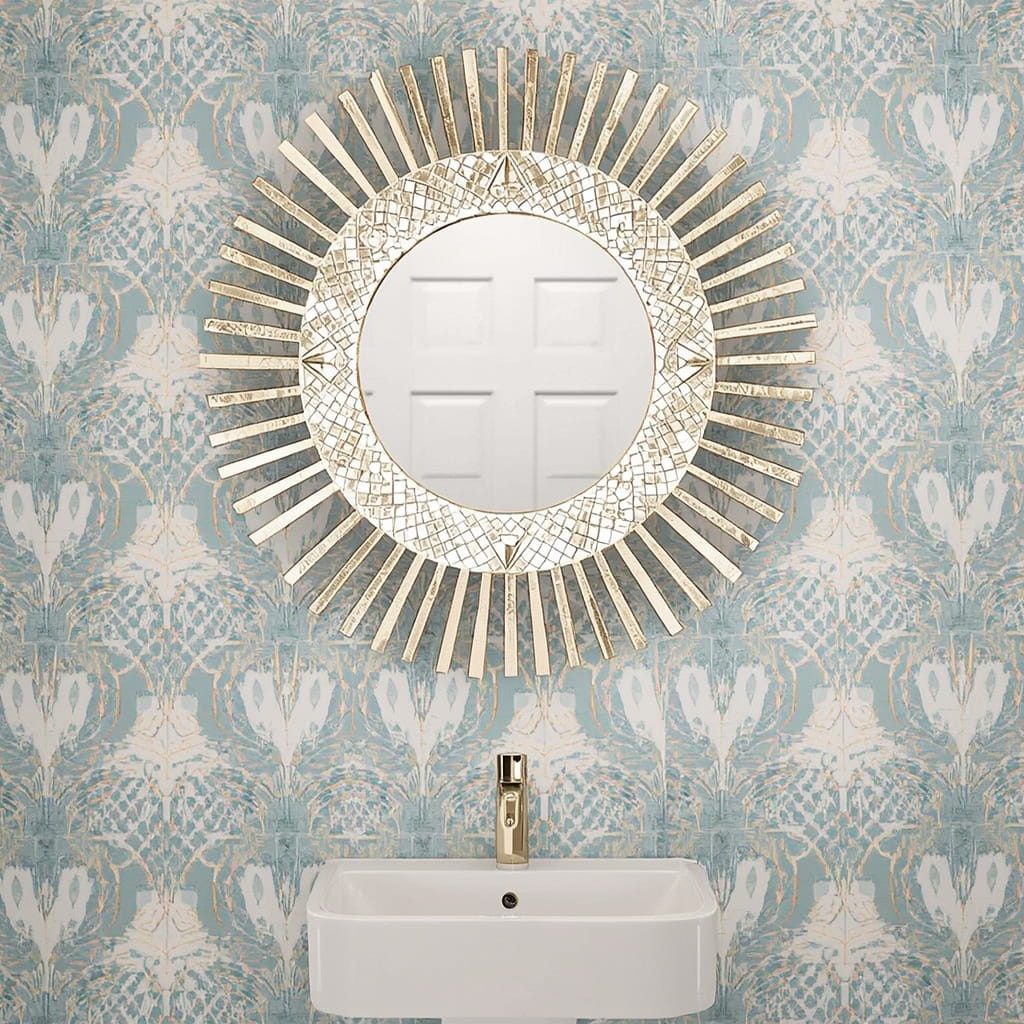 Decorative Statement Powder Room Mirror