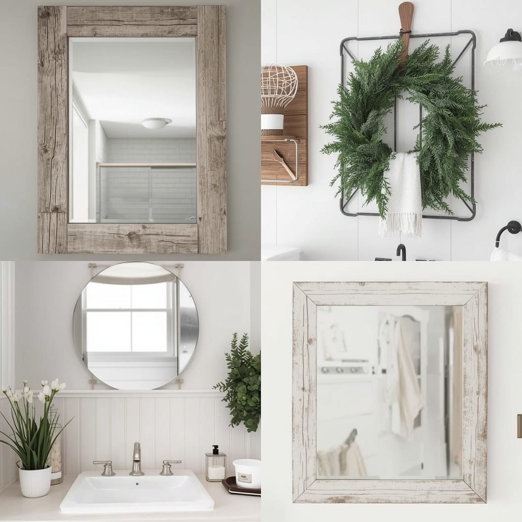 Farmhouse Powder Room Mirror Ideas