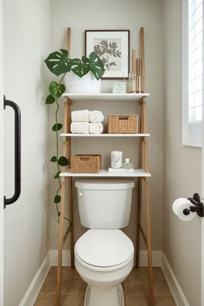 Floating Cabinets with Open and Closed Storage