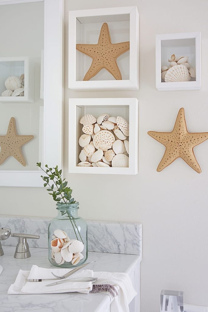 Glass and Sea Glass Decor for Subtle Beach Vibes