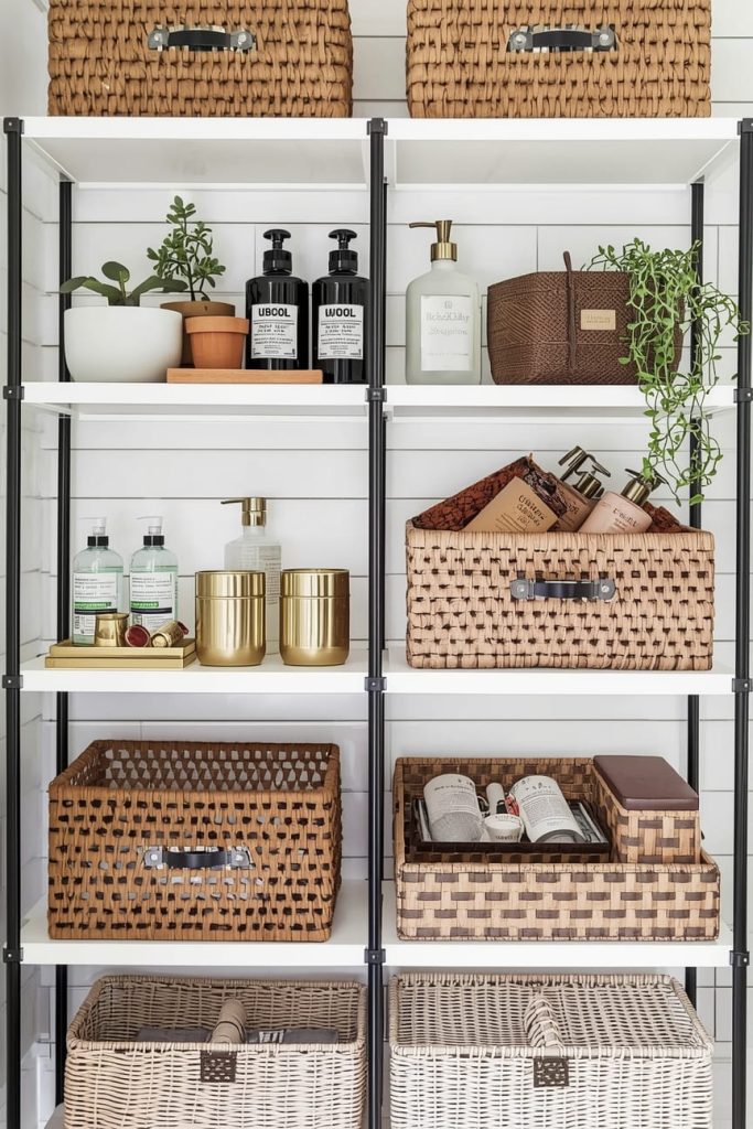 Over-the-Toilet Shelving Ideas for Small Bathrooms