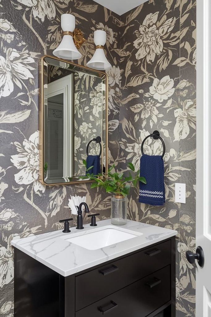 Spa Inspired Luxury Powder Room