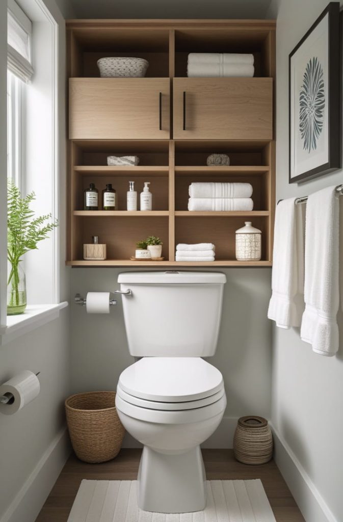 Towel Storage Ideas for Small Half Bathrooms