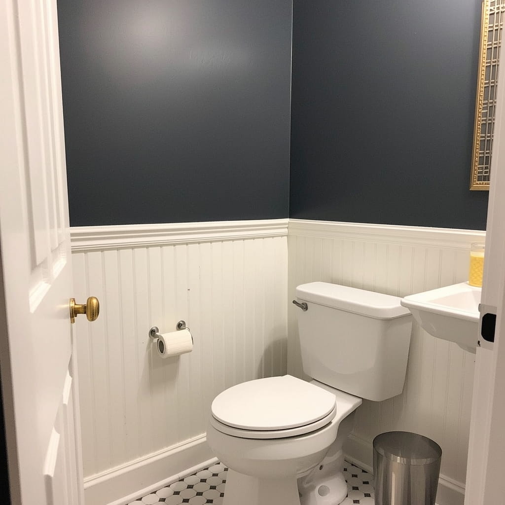 Traditional Powder Room Wainscoting Ideas
