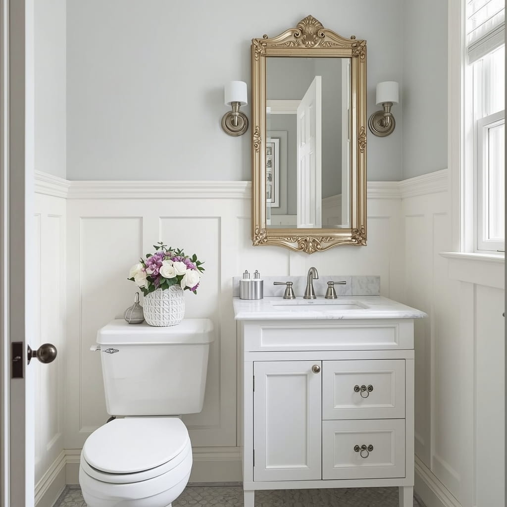 13 Wainscoting Powder Room Ideas for a Stylish Makeover