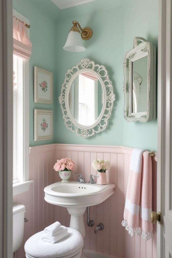 Vintage Bathroom Design with Pedestal Sink