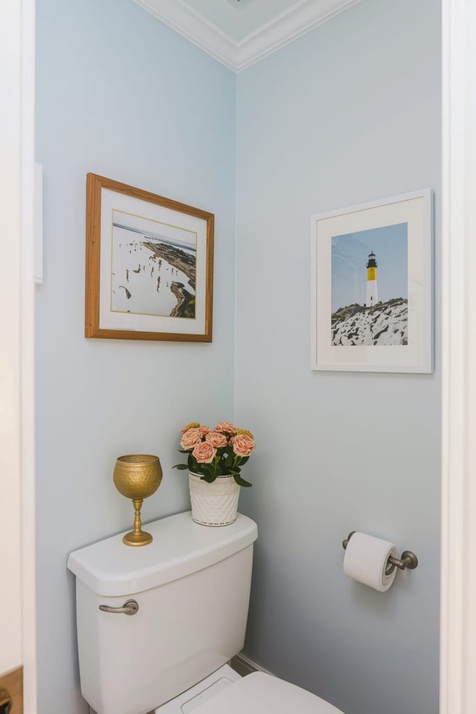 Whitewashed Wood Vanity for Rustic Coastal Style