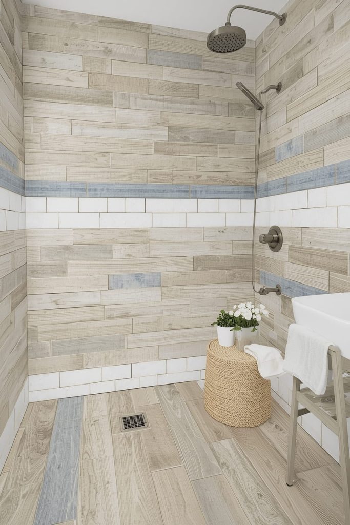Beach Pebble Shower Floor Tile