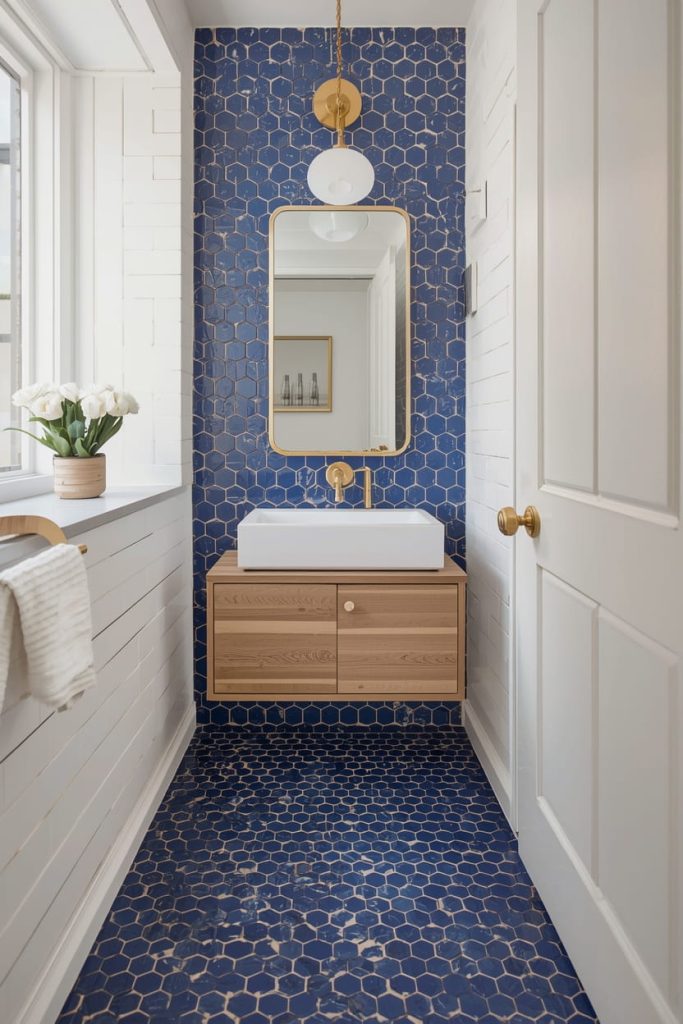 Blue Tile Shower Ideas for a Stunning Focal Point