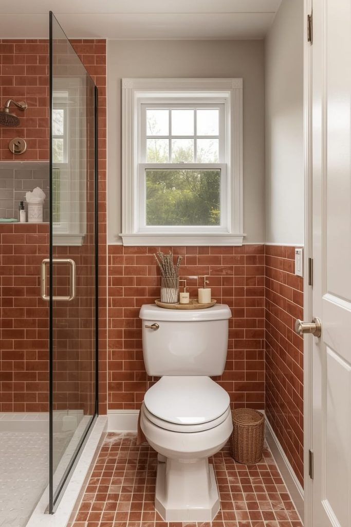Classic Subway Tile Farmhouse Bathroom