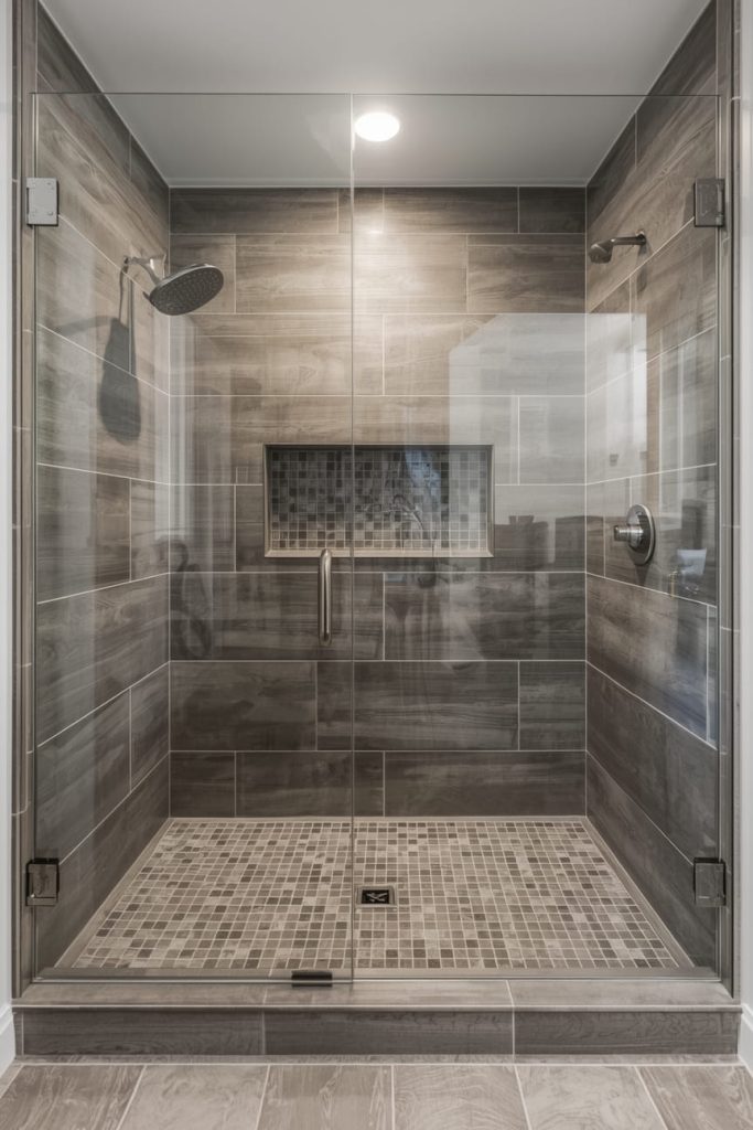 Grey Marble Tile Bathroom Ideas