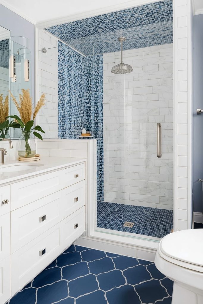  Grey and Wood Look Bathroom Tiles (Contemporary Bathroom Tile Designs)