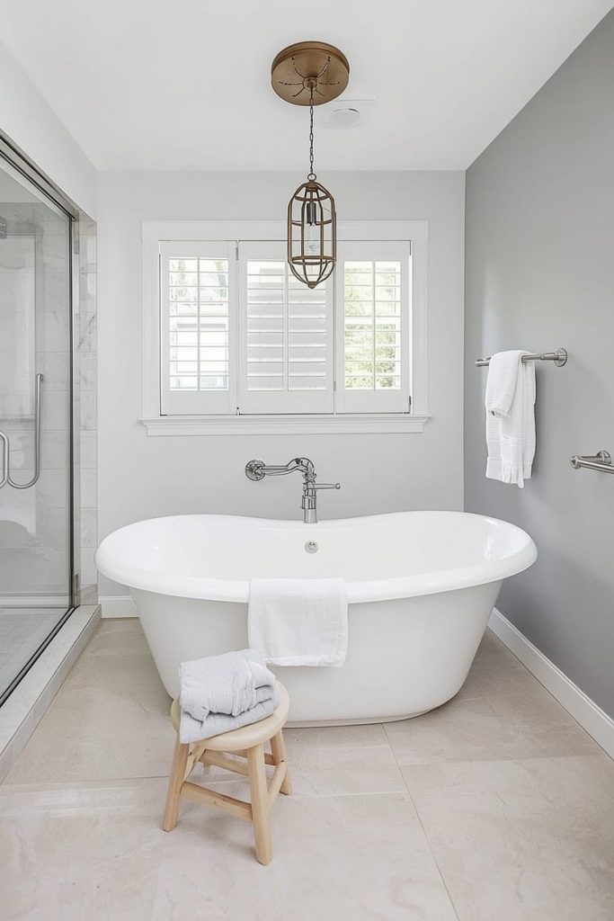  Hexagon Tile Farmhouse Bathroom Floor