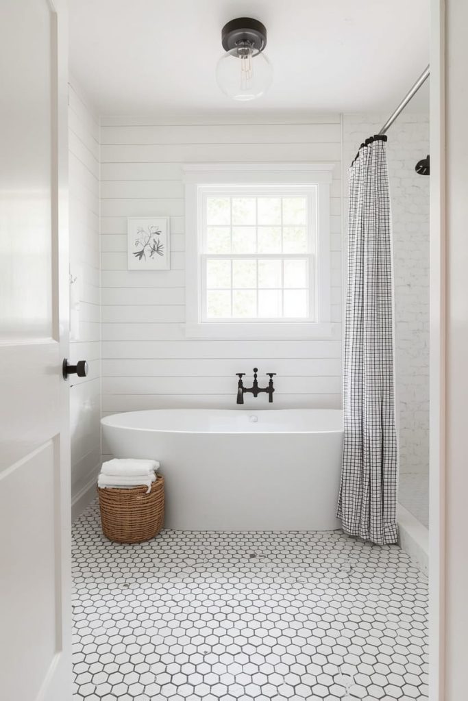 Large Format Farmhouse Bathroom Tile