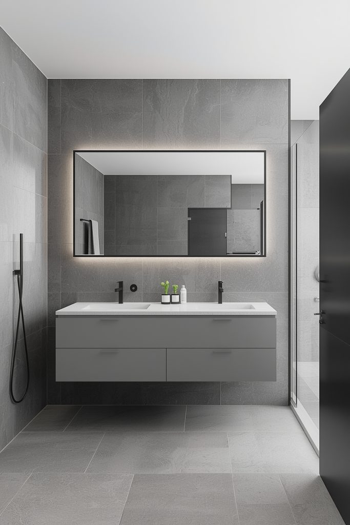 Light Grey Tile Bathroom Ideas for Small Spaces