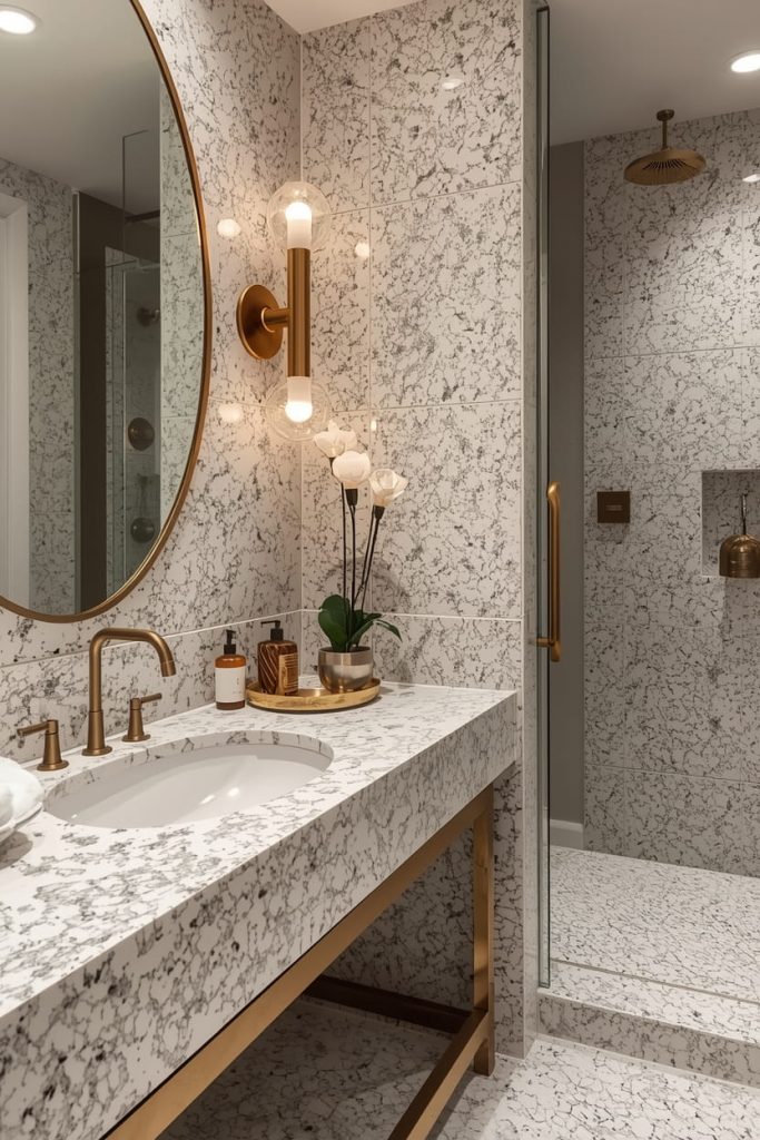 Luxury Terrazzo Bathroom Design