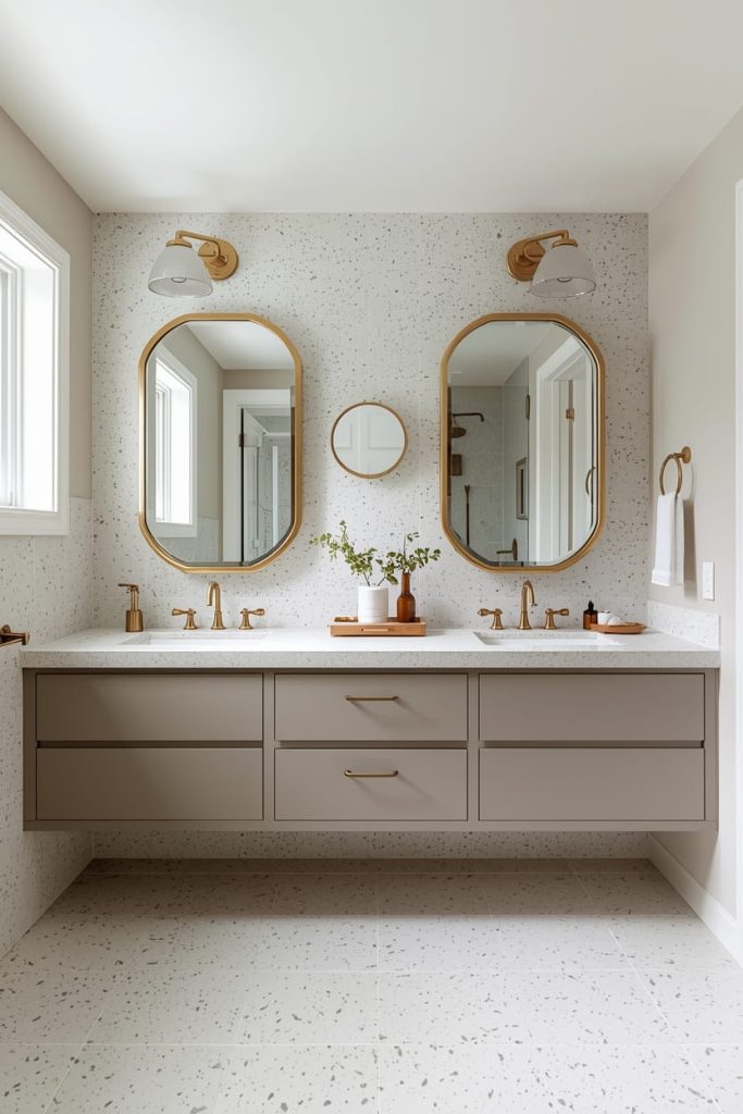 Minimalist Terrazzo Bathroom Design