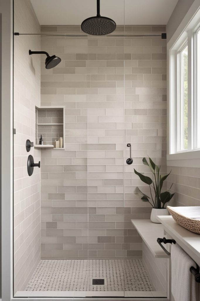 Modern Walk-In Shower Tile Ideas