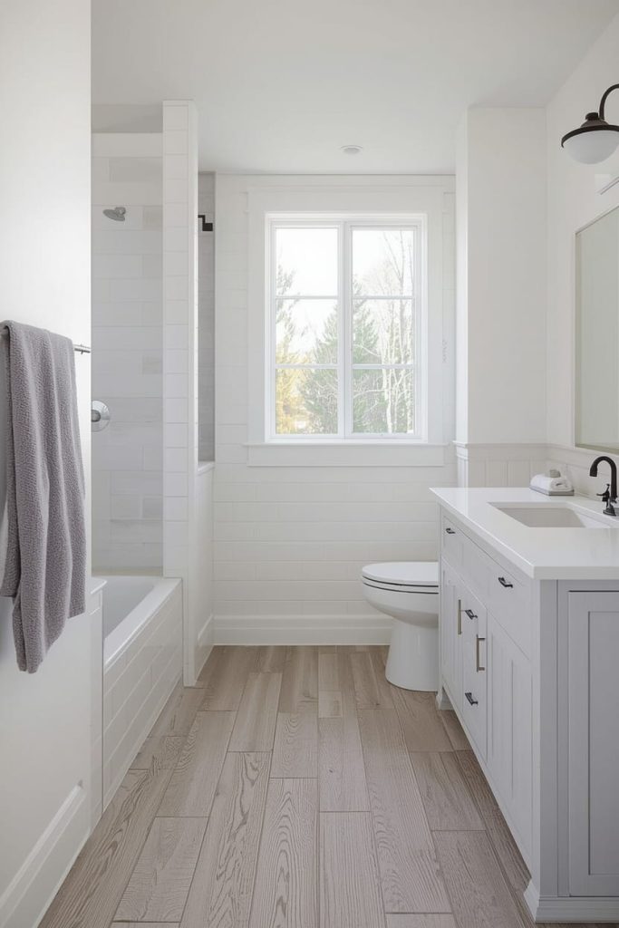 Patterned Farmhouse Bathroom Tile