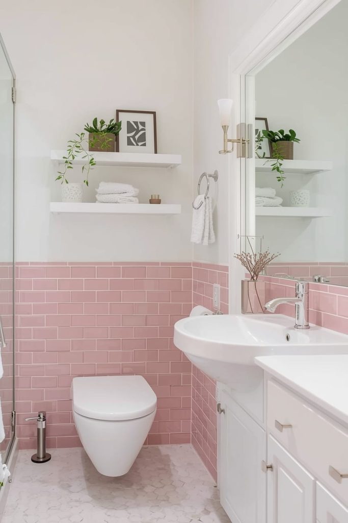 Pink Tile Shower Ideas