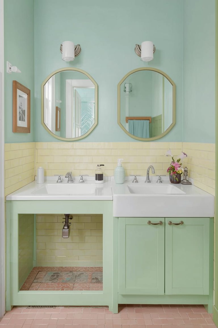 Retro Black Border Bathroom Tiles