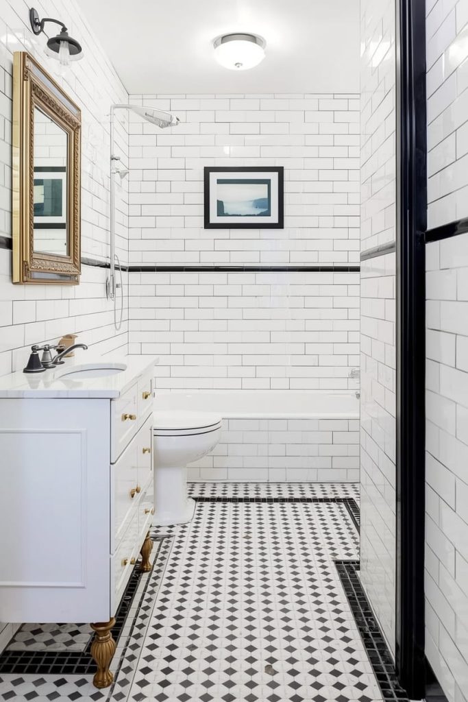 Retro Pastel Vintage Bathroom Tiles