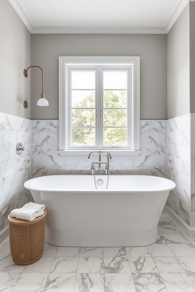 Spa Bathroom Tile Ideas With Tub