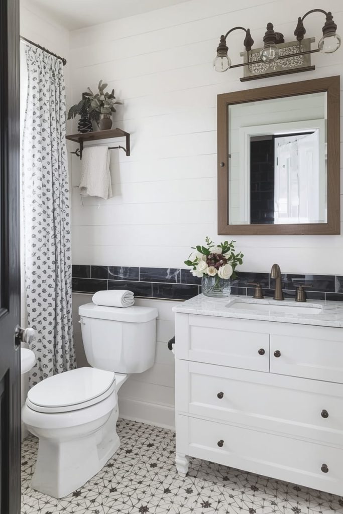 Stone Farmhouse Bathroom Tile