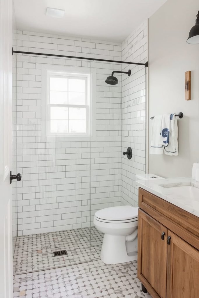 Terracotta Farmhouse Bathroom Tile