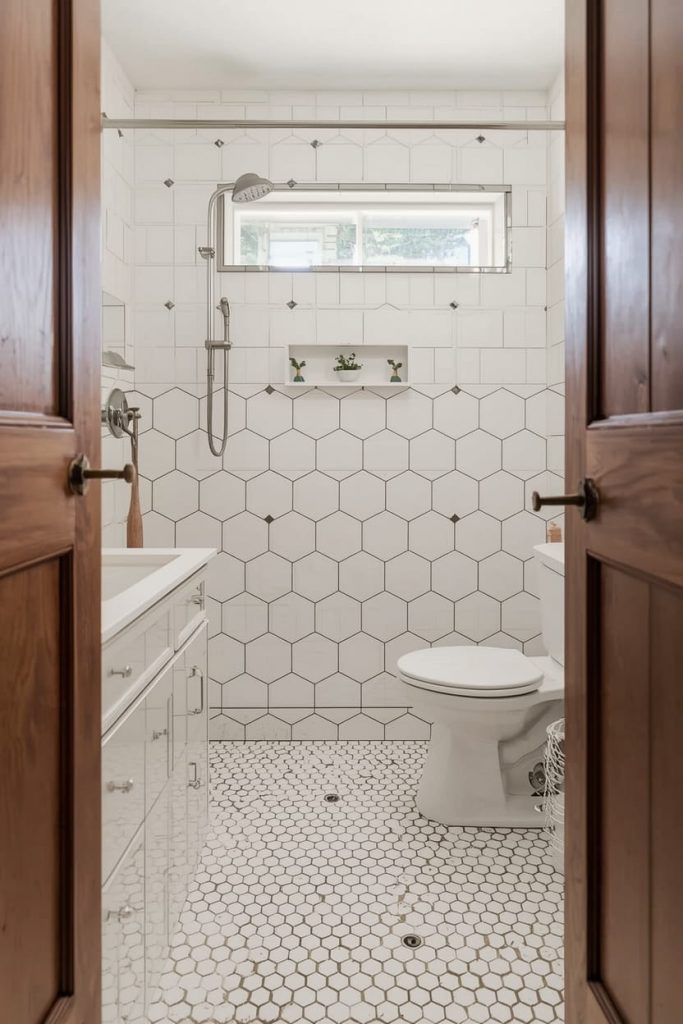 Vintage Floral Bathroom Tile Patterns