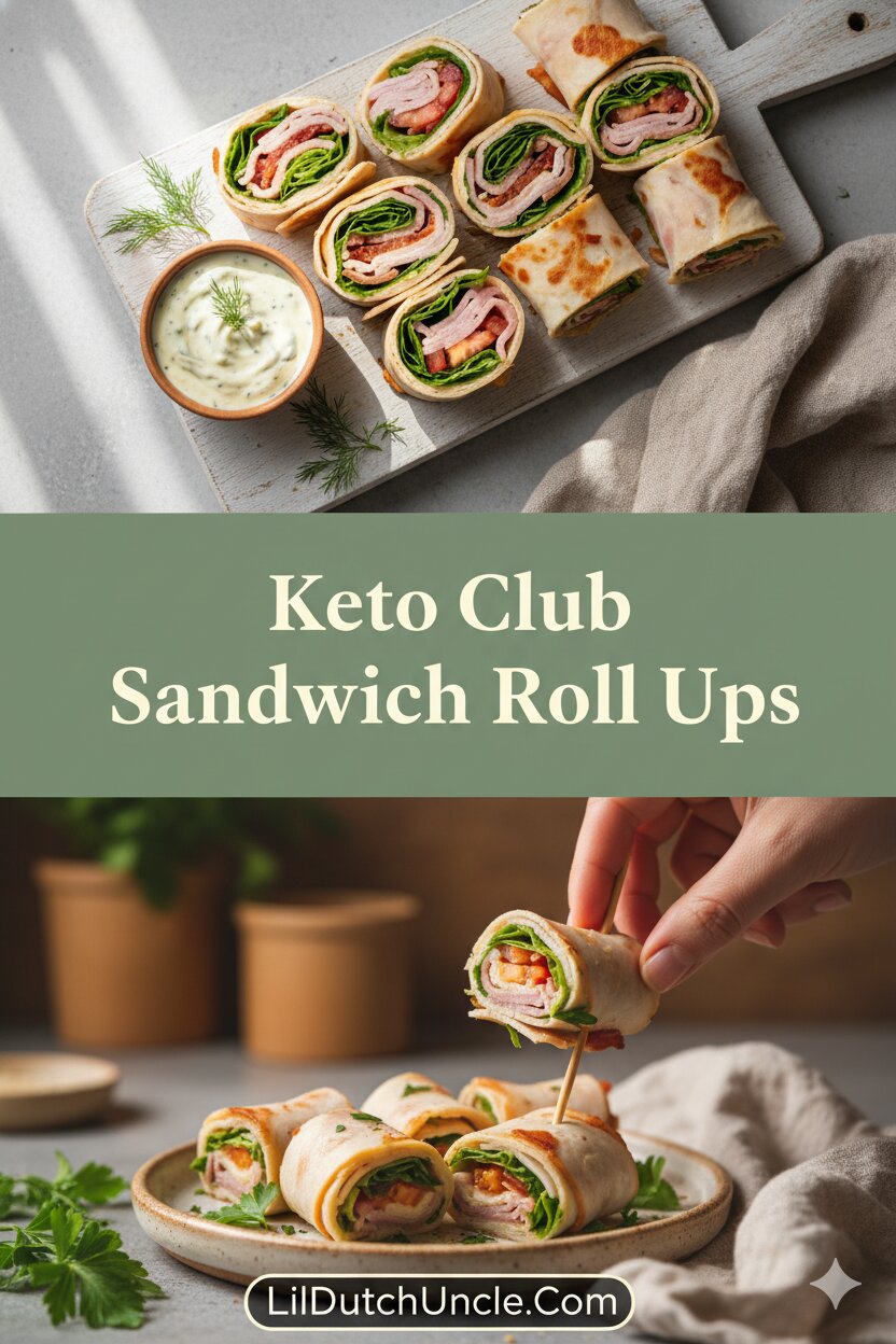Keto Club Sandwich Roll Ups