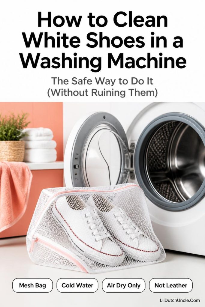 how to clean white shoes in a washing machine 