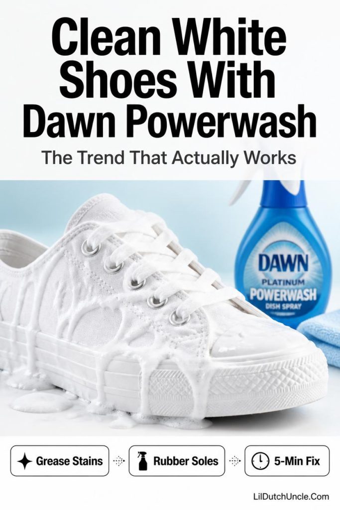 how to clean white shoes with dawn powerwash 