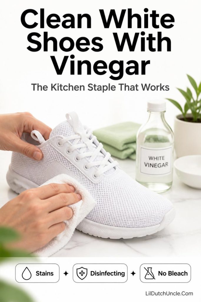 how to clean white shoes with vinegar 