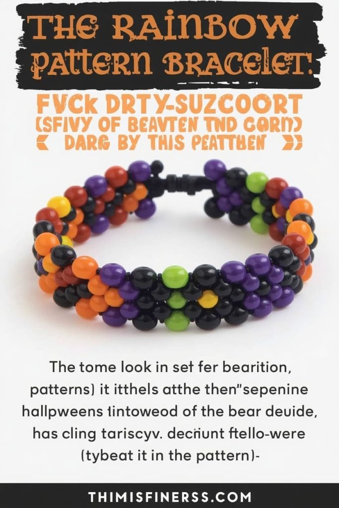 The Rainbow Halloween Pattern Bracelet