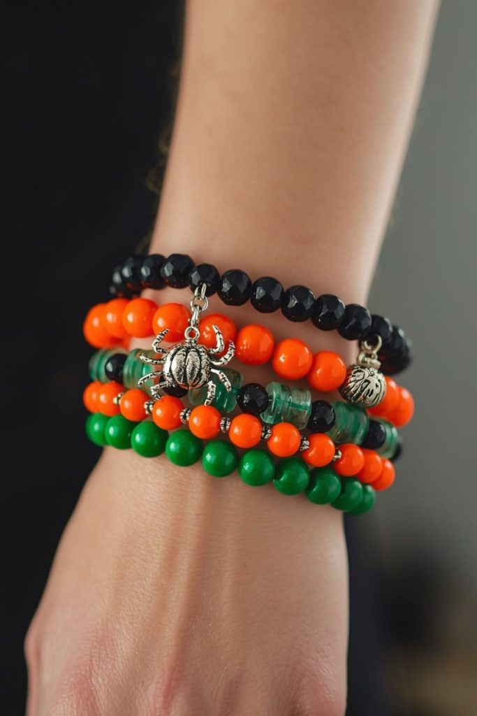 The Pumpkin and Spider Chunky Cuff