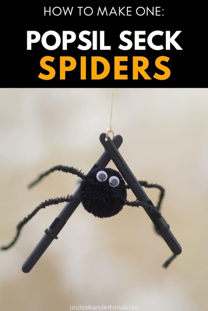 Popsicle Stick Spiders
